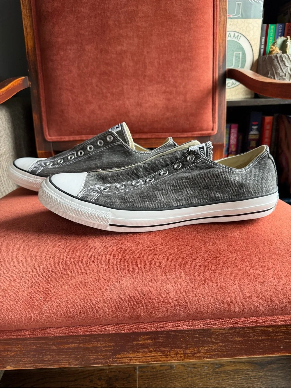 Converse Slip-On Canvas Sneakers - Charcoal